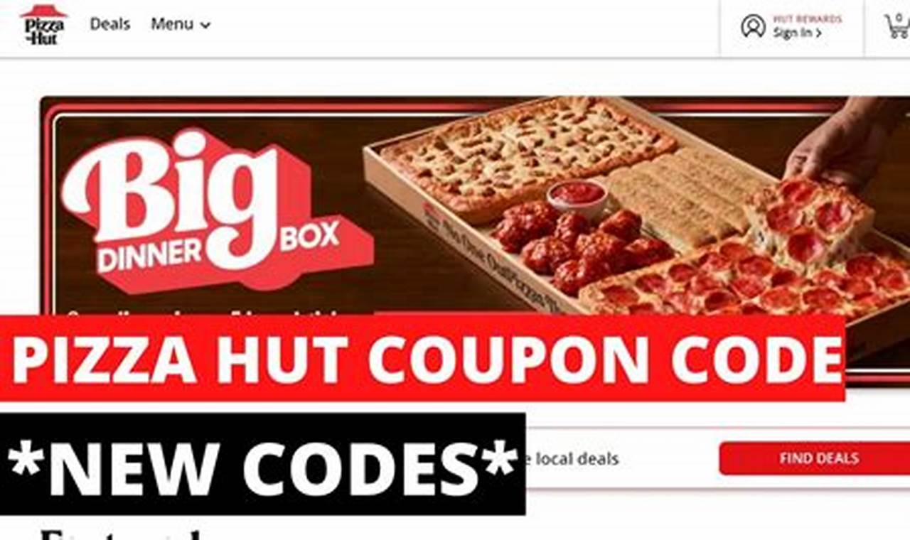 Pizza Hut Promo Code 2024