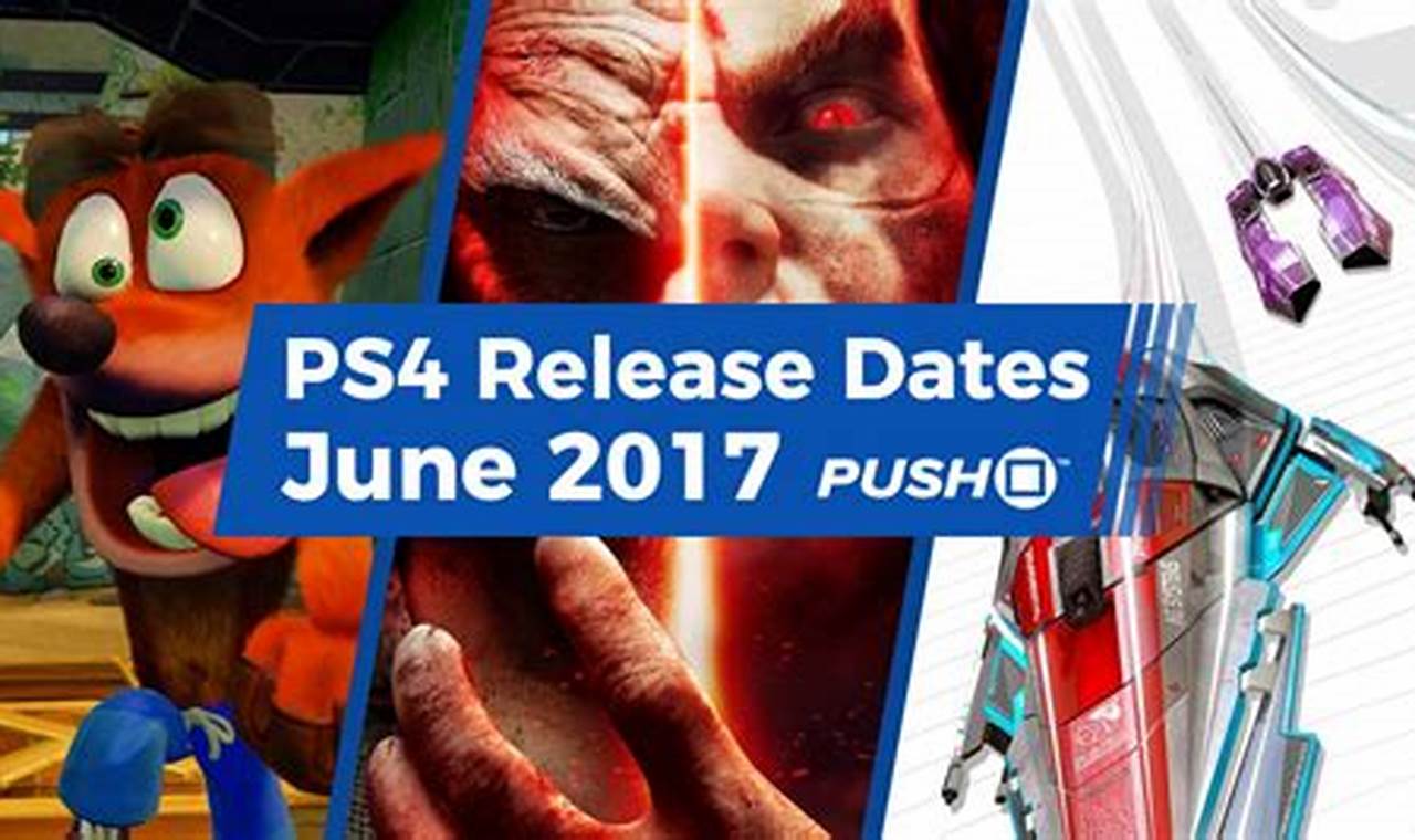 Playstation 4 Game Release Calendar