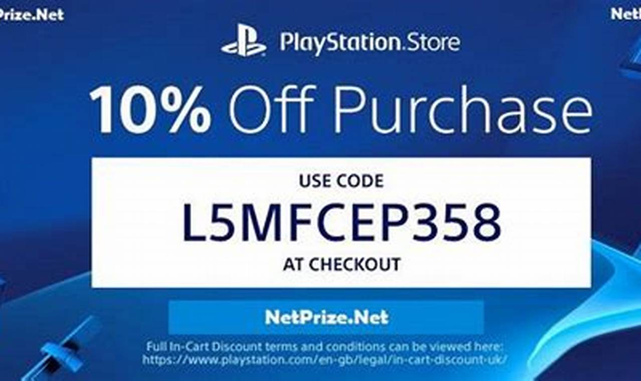 Playstation Game Discount Code 2024