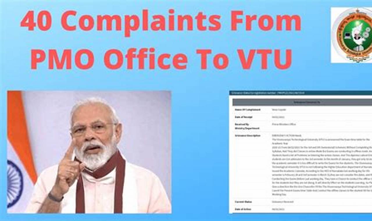 Pmo Office Complaint Online Status
