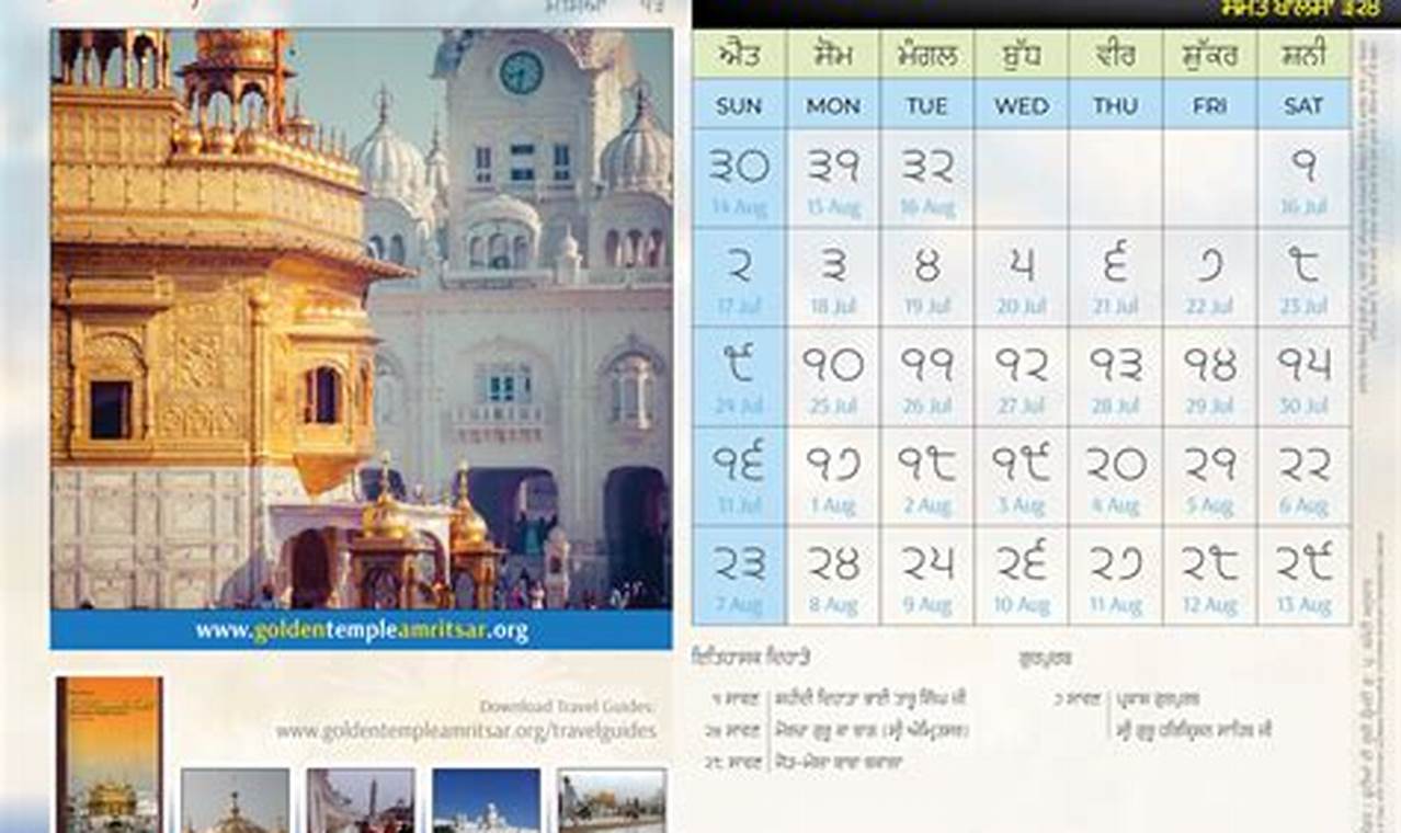 Poh Month 2024 Sikh Calendar