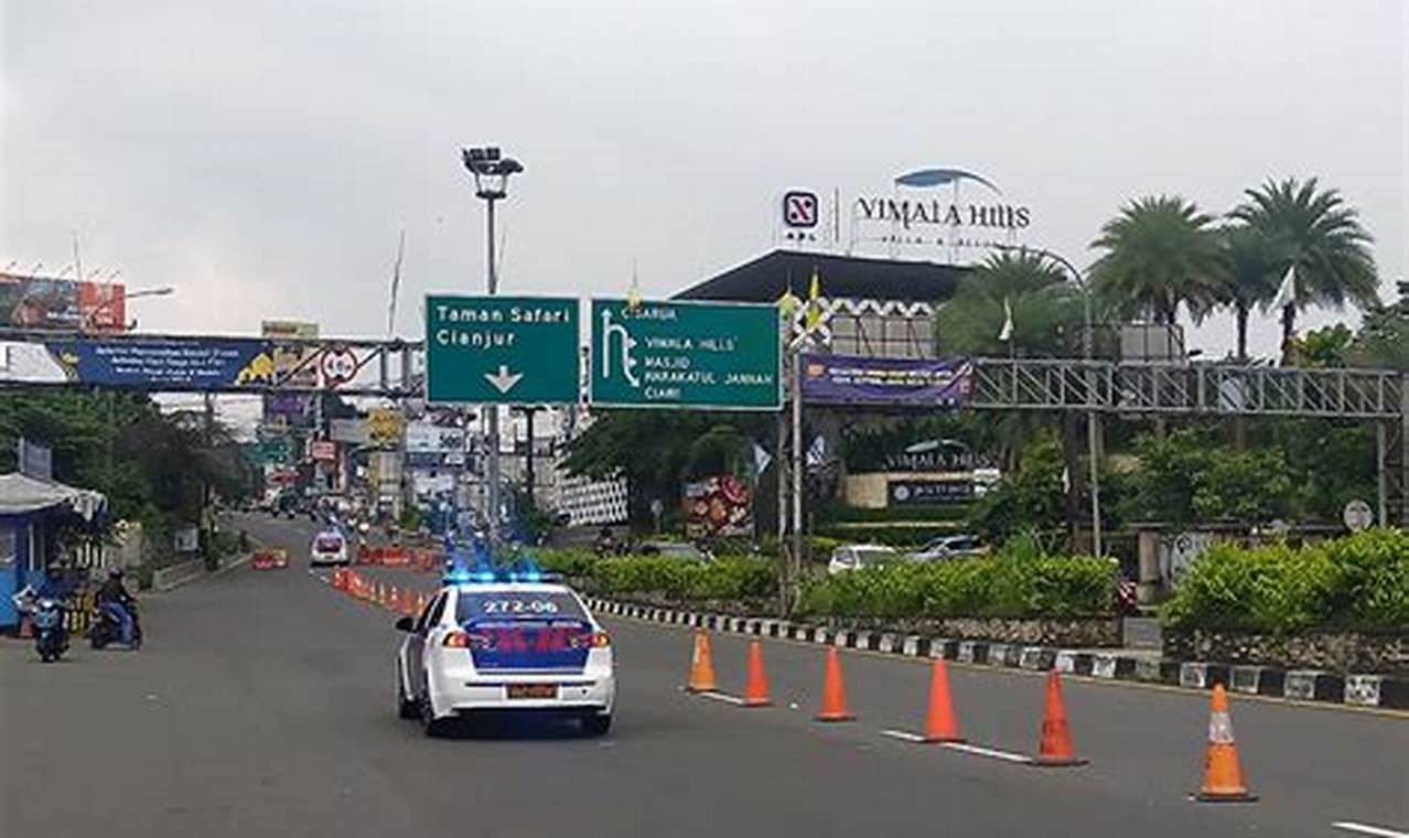 Polisi Terapkan One Way Puncak Bogor Arah Jakarta Siang Ini