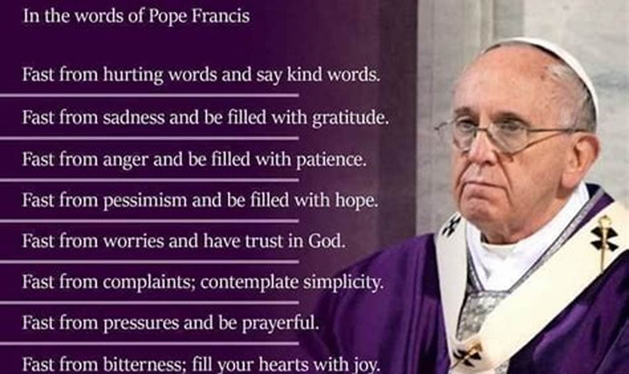 Pope Francis Lenten Message 2024 Pdf
