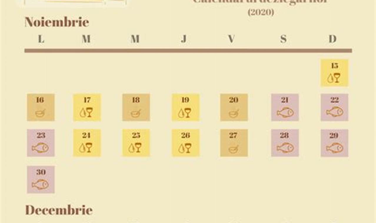 Postul Craciunului 2024 Calendar Ortodoxa Kloster