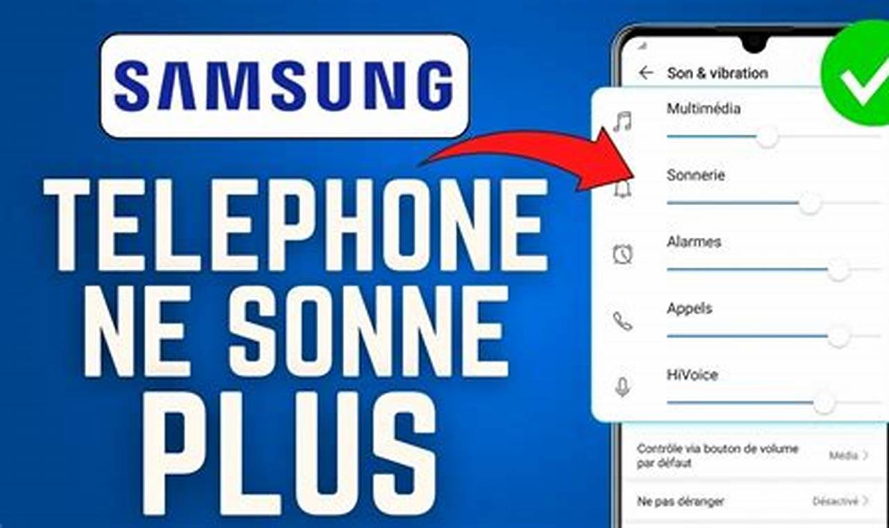 Pourquoi Mon Téléphone Samsung Ne Sonne Pas Quand On M'Appelle