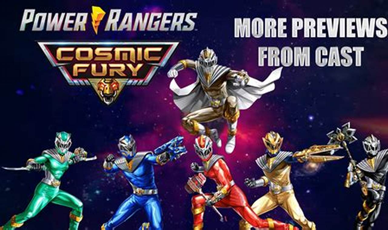 Power Rangers Cosmic Fury 2024