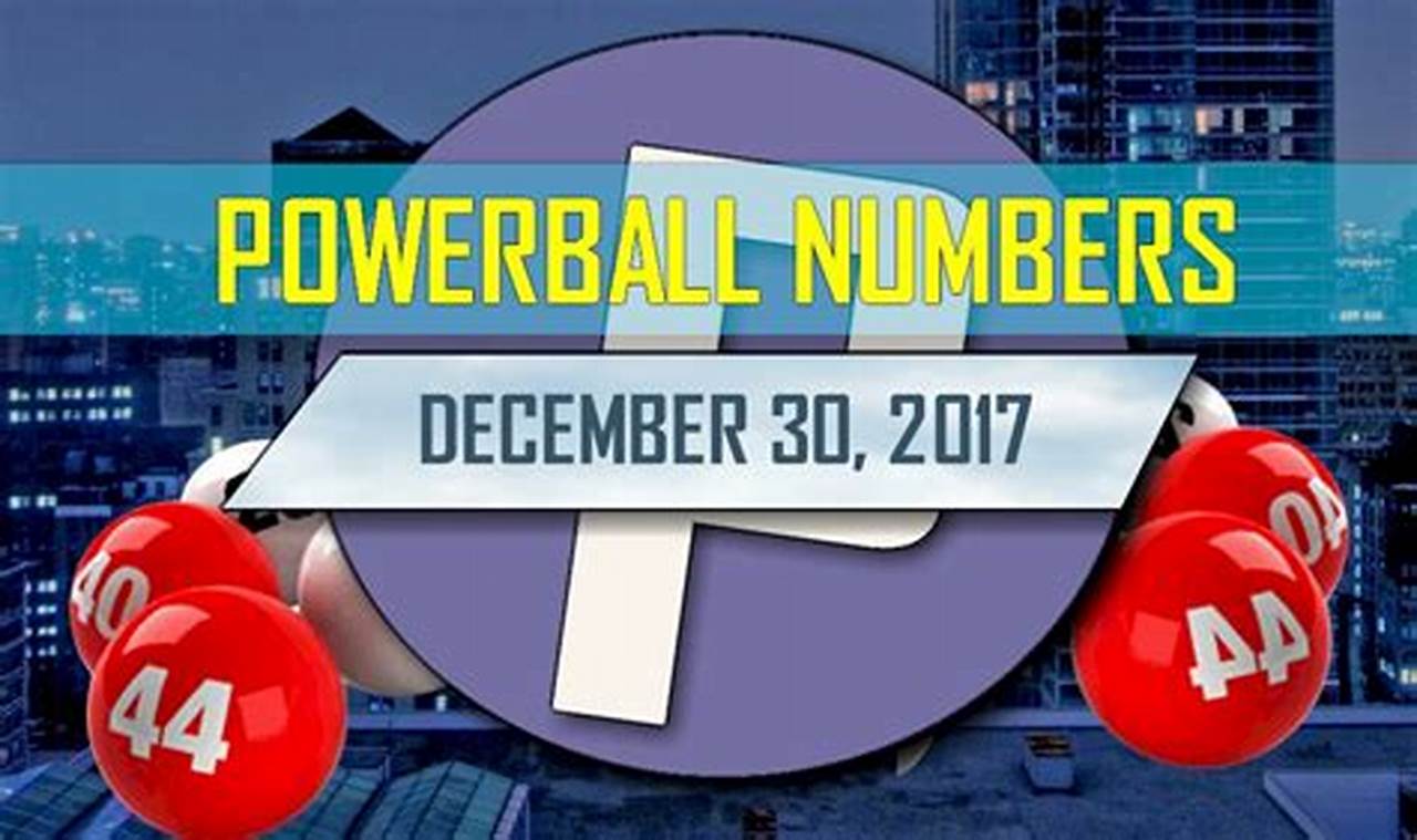 Powerball Number For December 30th 2024
