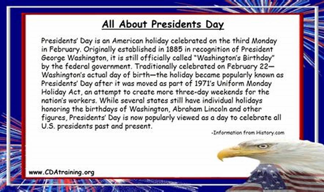 Presidents Day 2024 Facts