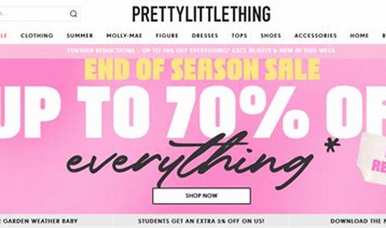 Pretty Little Thing Coupon Code 2024