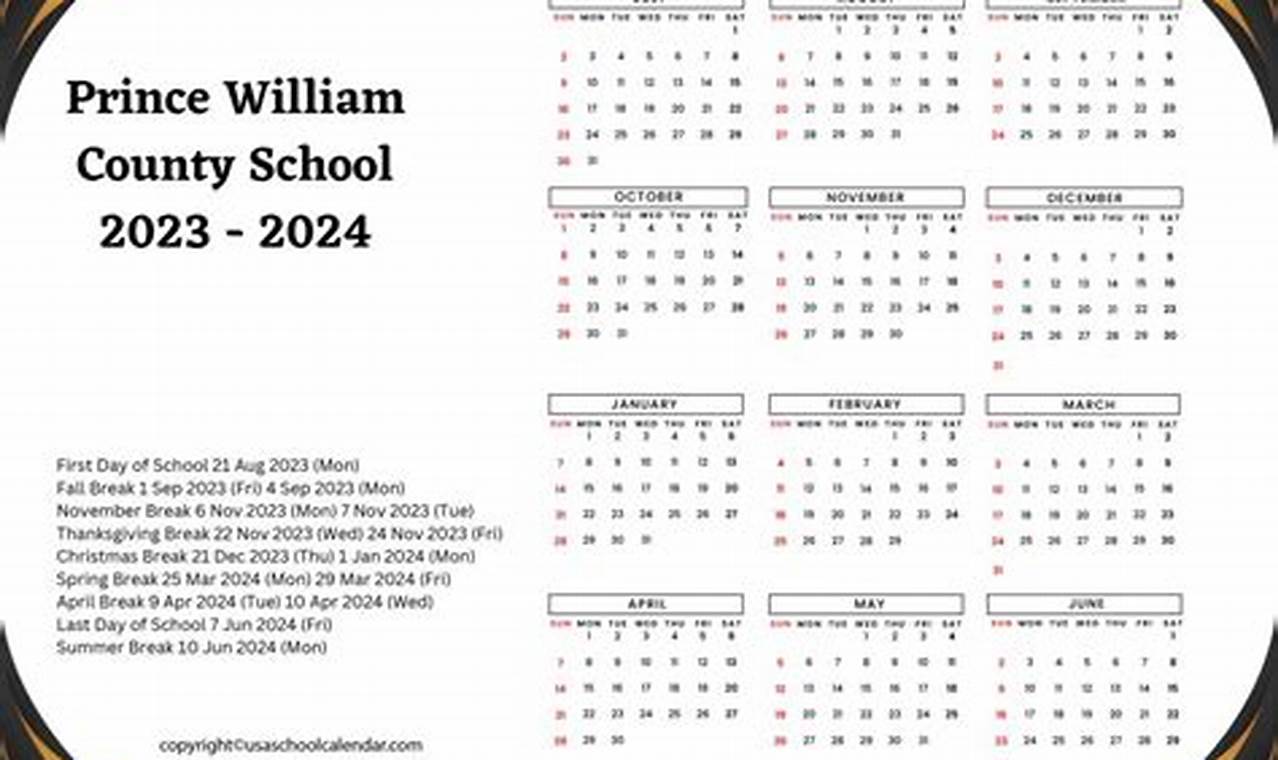 Prince William County Schools Calendar 2024