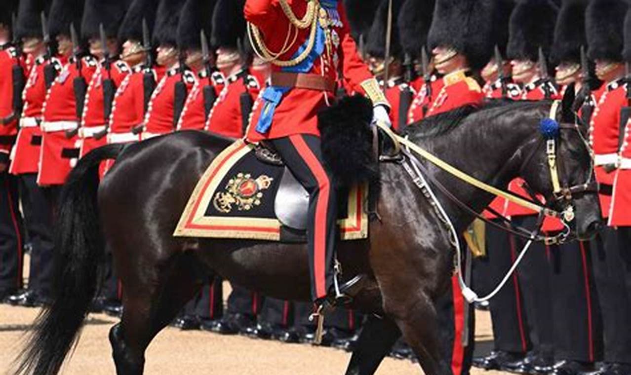 Prince William Trooping The Colour 2024