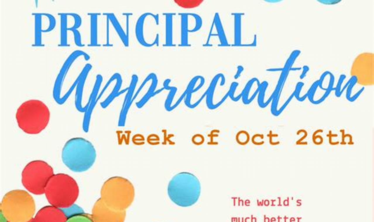 Principal Appreciation Day 2024 Ideas