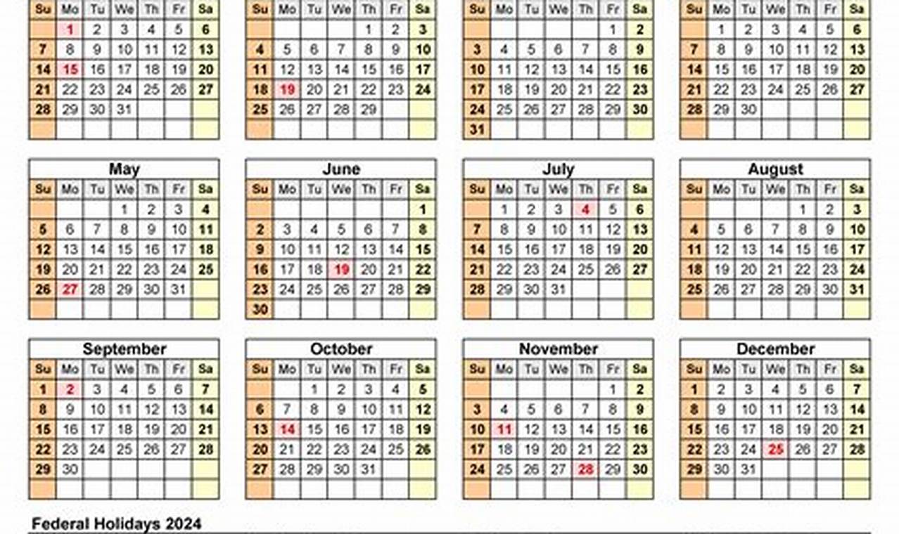 Printable Calendar 2024 Malaysia Excel File