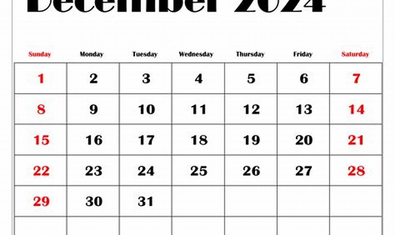 Printable Dec 2024 Calendar Pagerduty