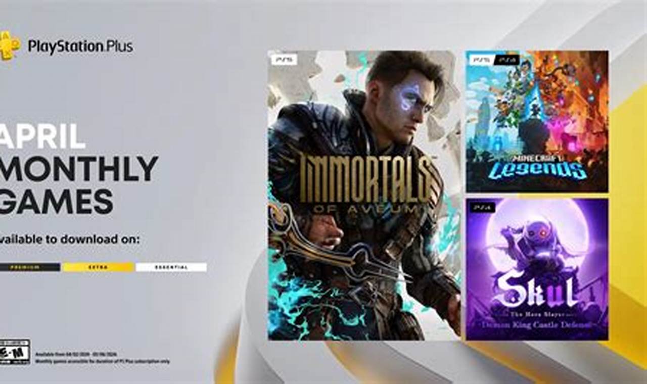 Ps Monthly Games April 2024