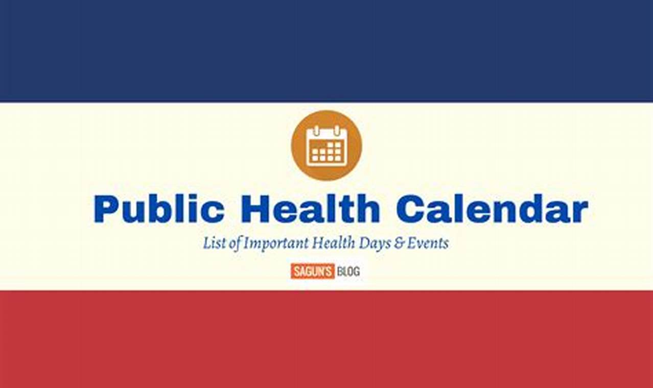 Public Health Calendar 2024