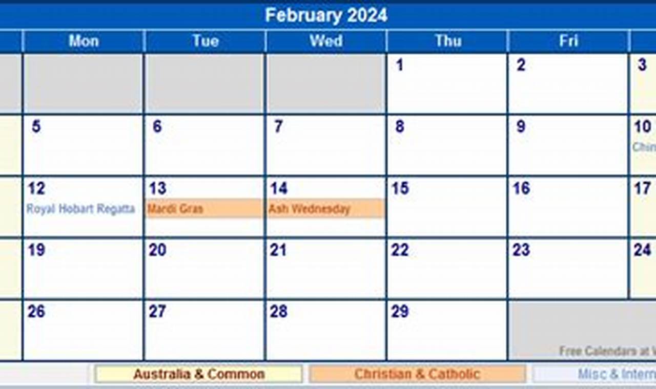 Public Holidays In February 2024