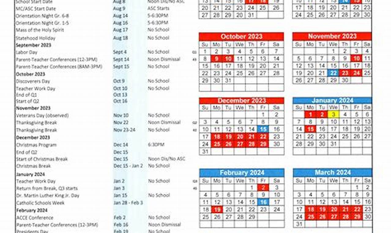 Punahou Summer School 2024 Calendar