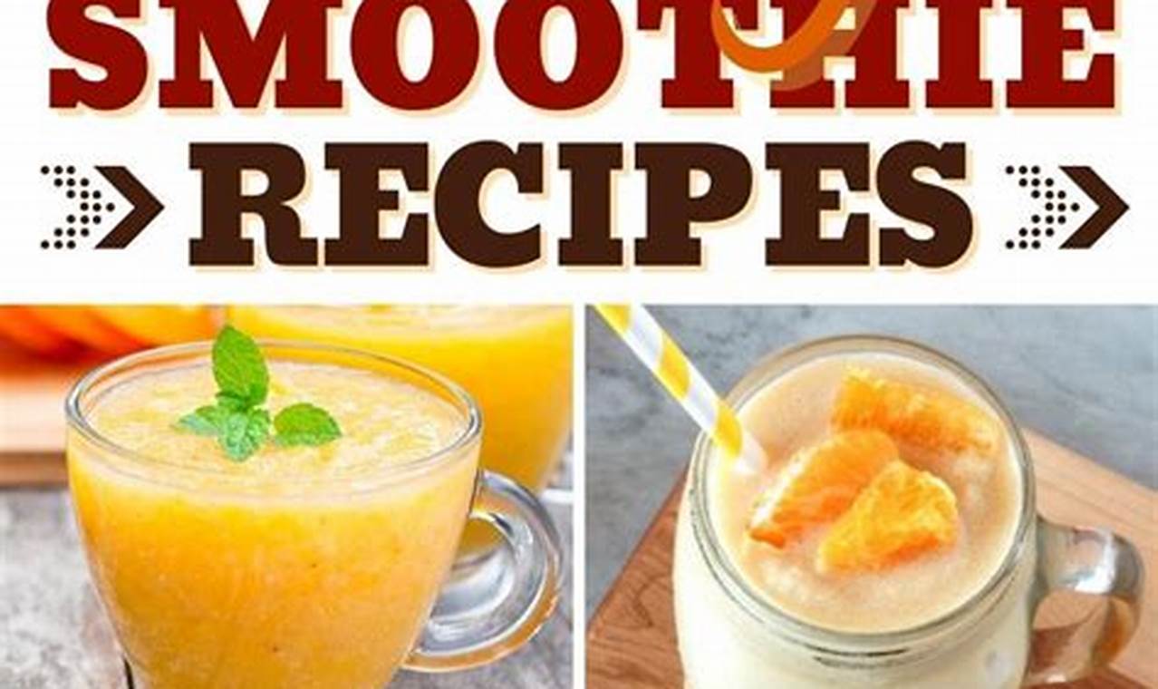 Quick Easy Orange Smoothie Recipes