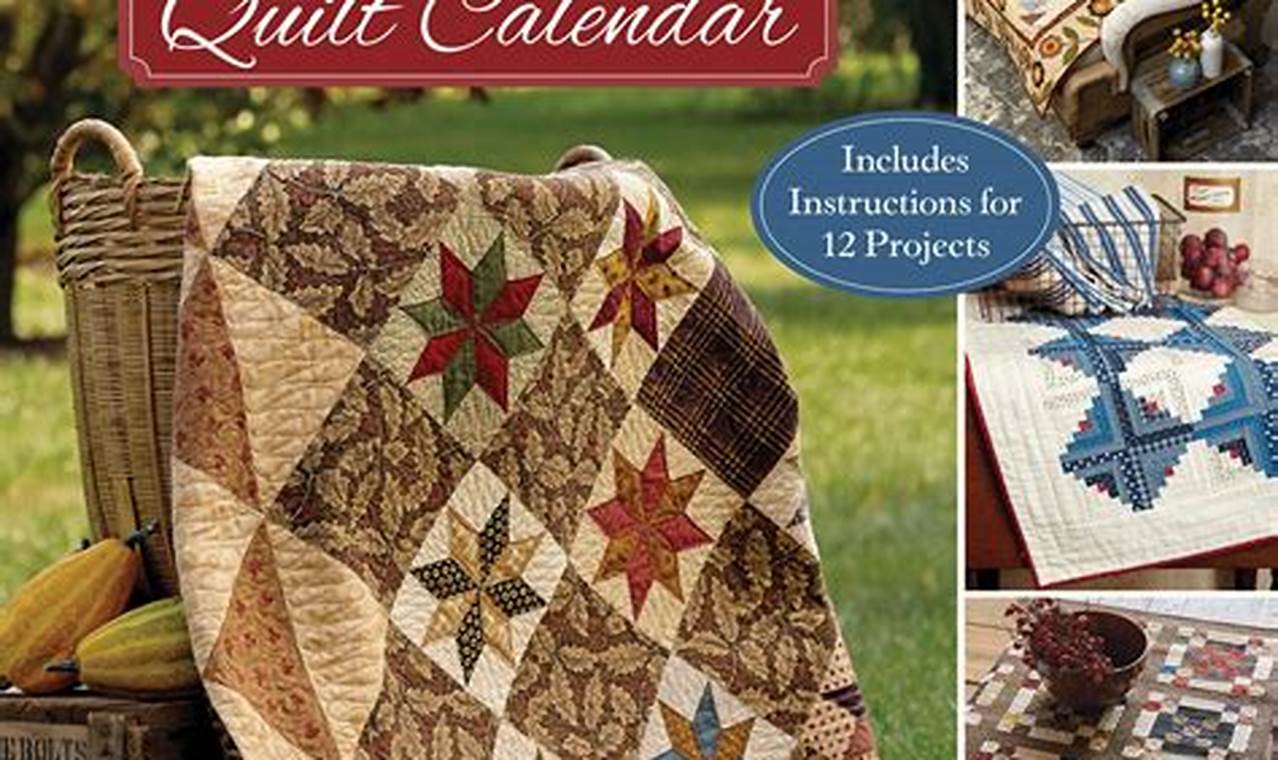 Quilt Wall Calendar 2024