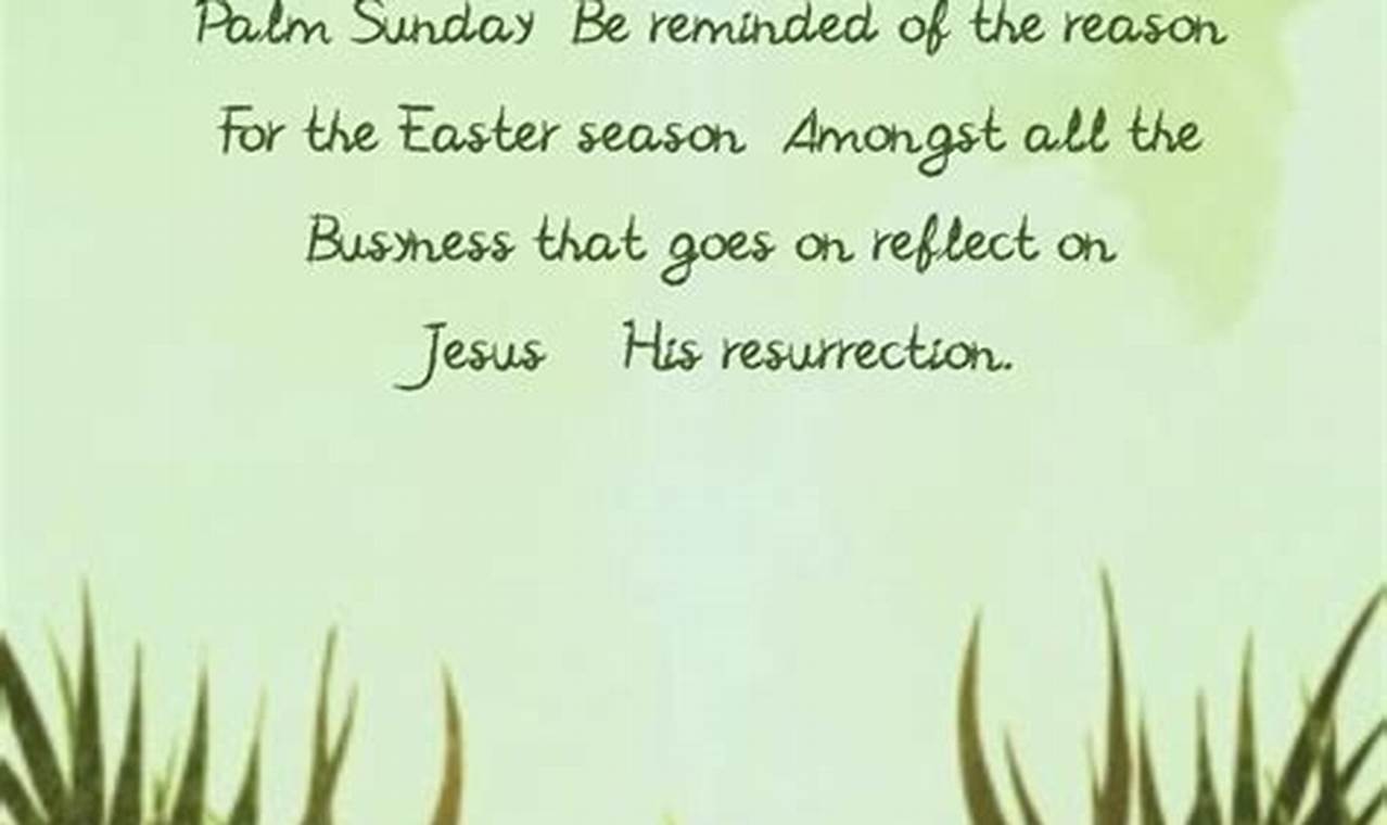 Quote For Palm Sunday