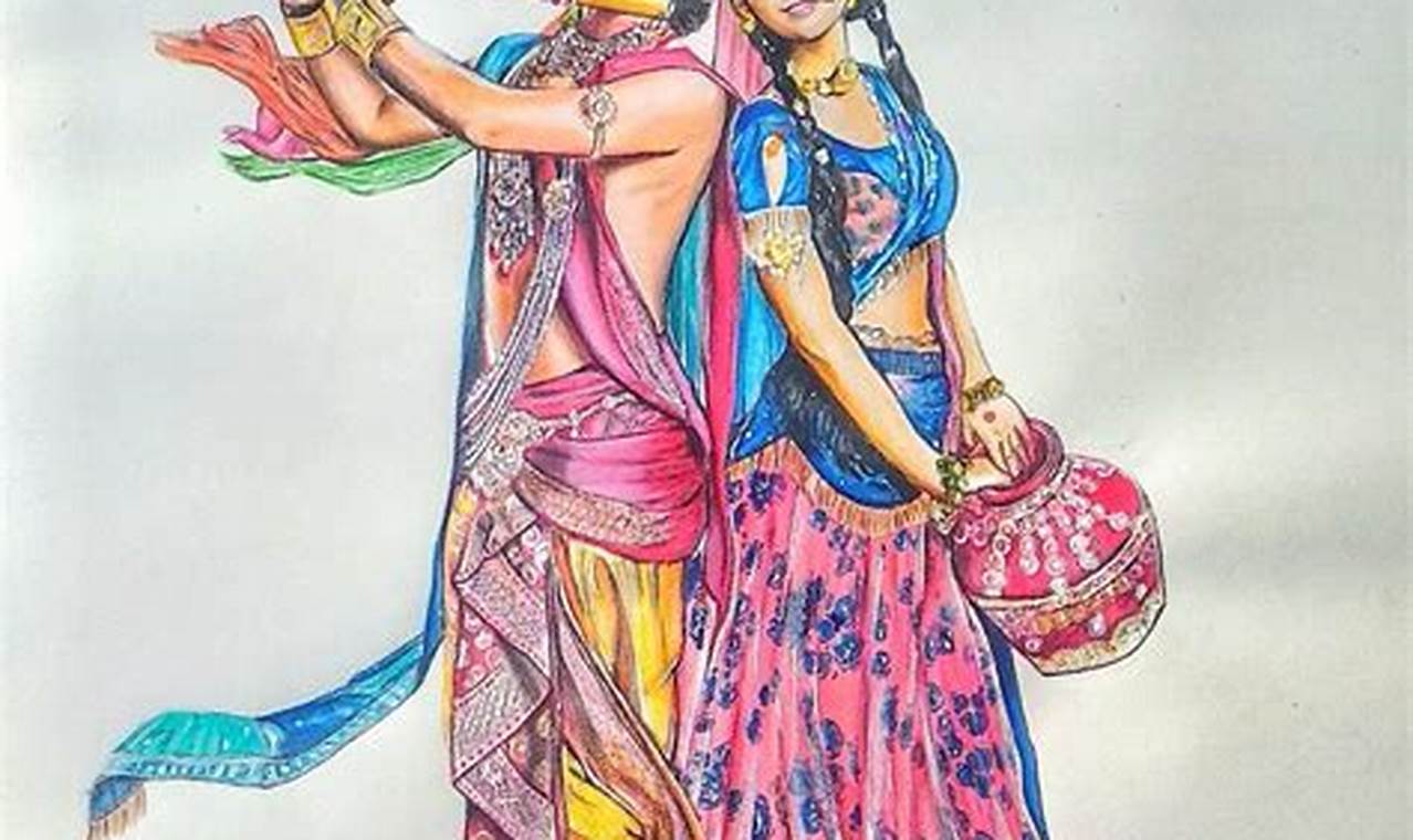 Radha Pencil Sketch: A Detailed Guide for Beginners