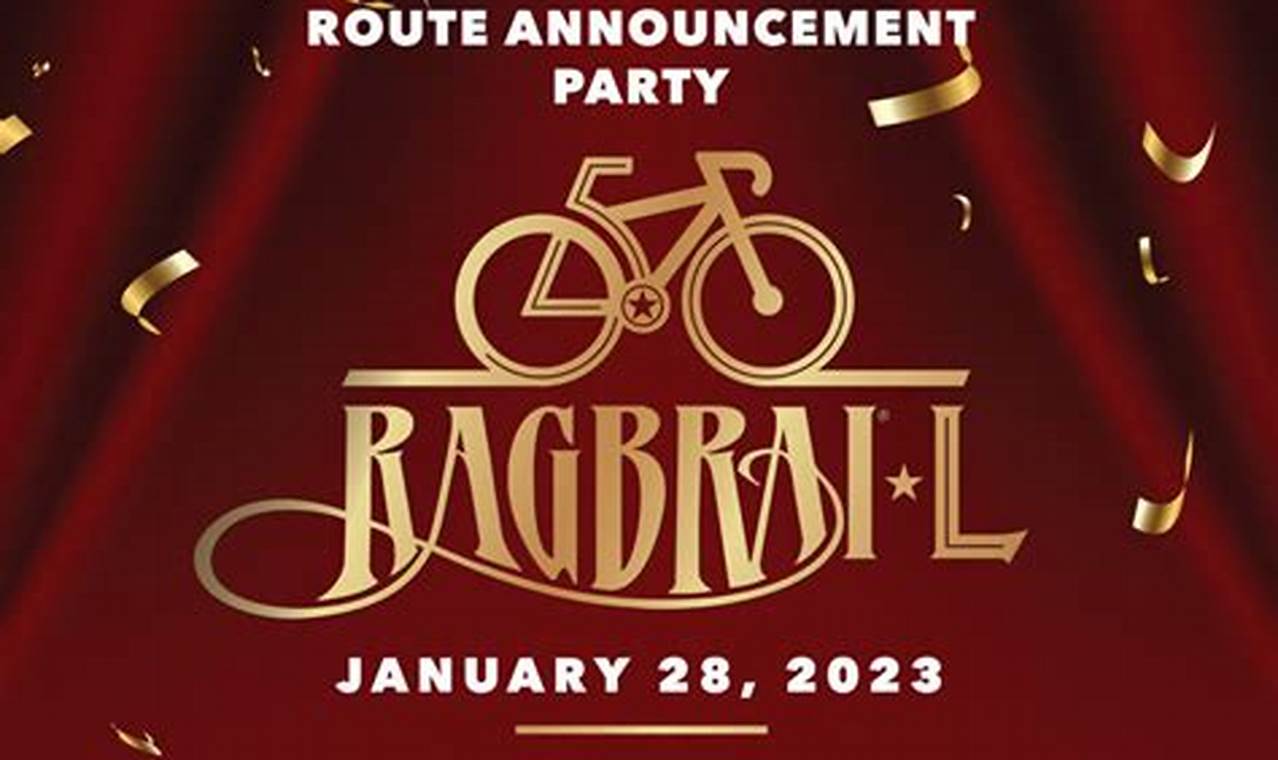Ragbrai Route Announcement Party