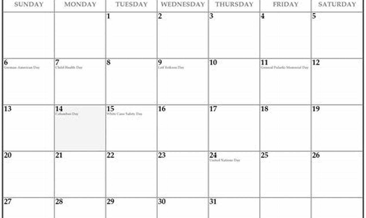 Raid Hour October 2024 Calendar