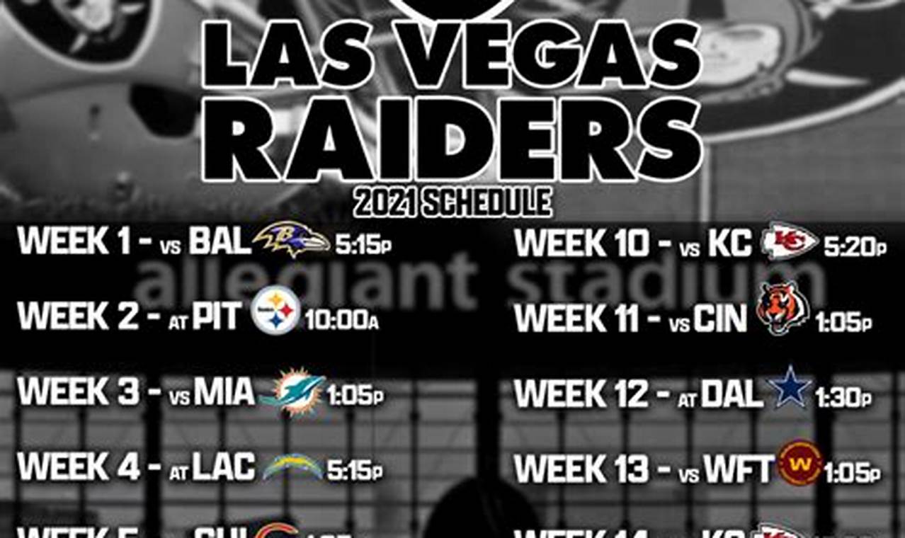 Raiders Game Schedule 2024