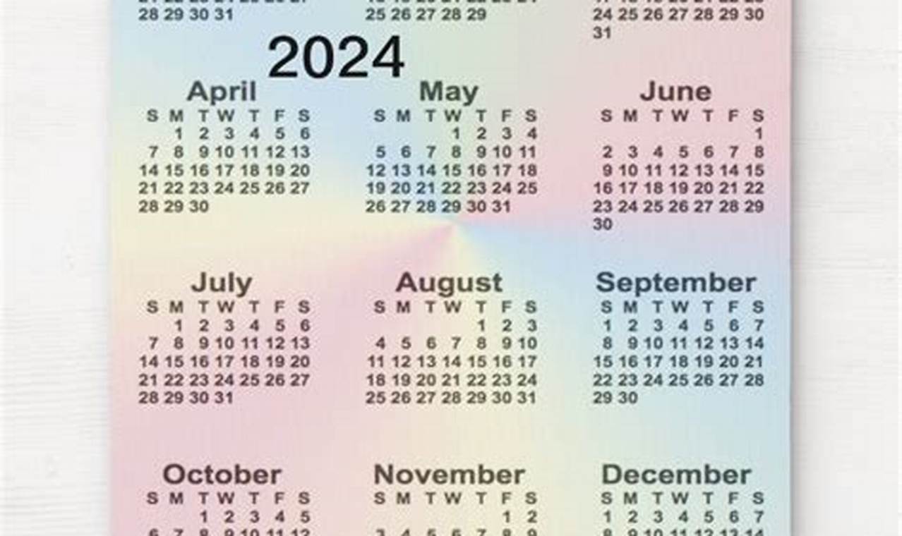 Rainbow Calendar 2024 Calendar Google