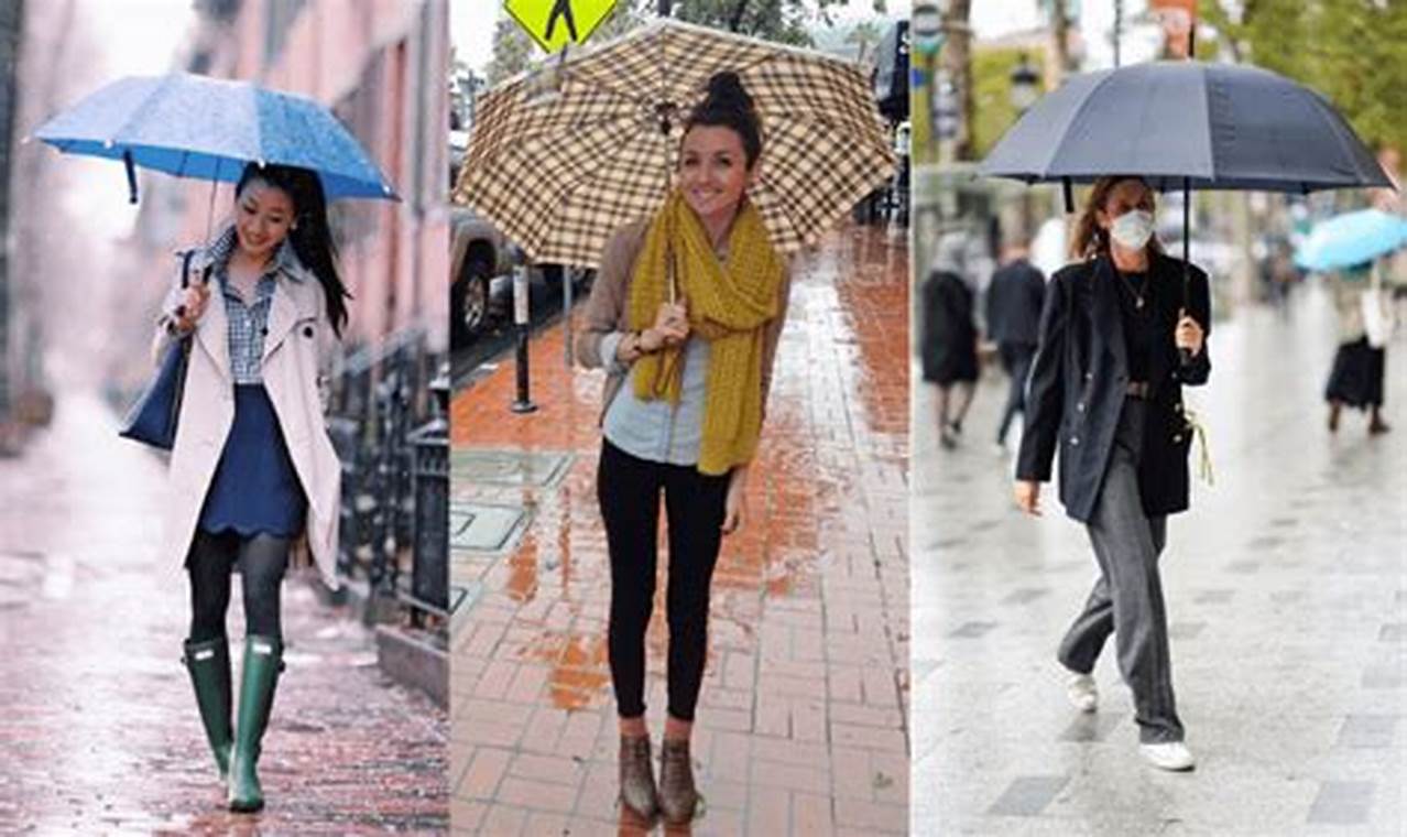 Rainy Day Outfits 2024 Women