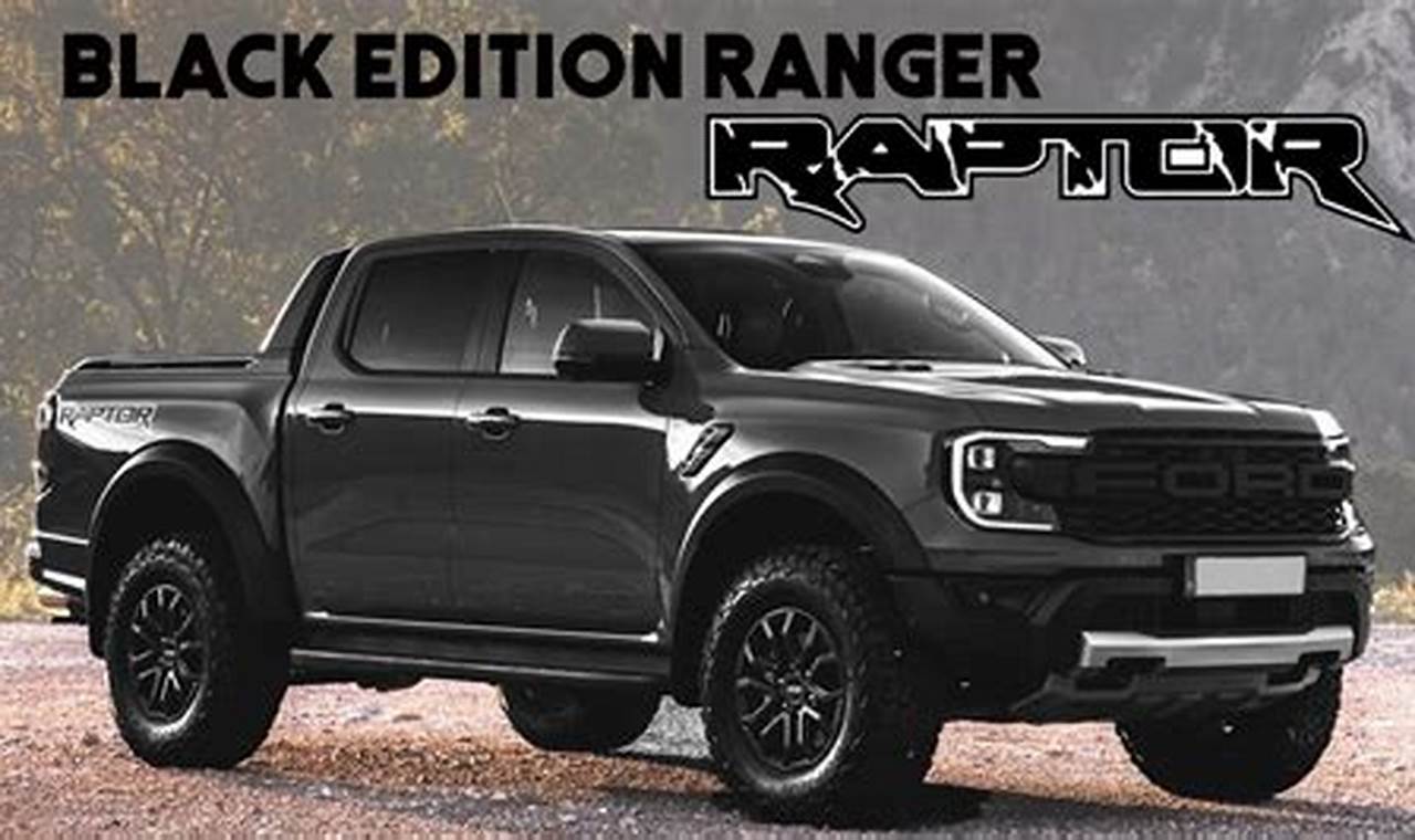 Ranger Raptor 2024 Black