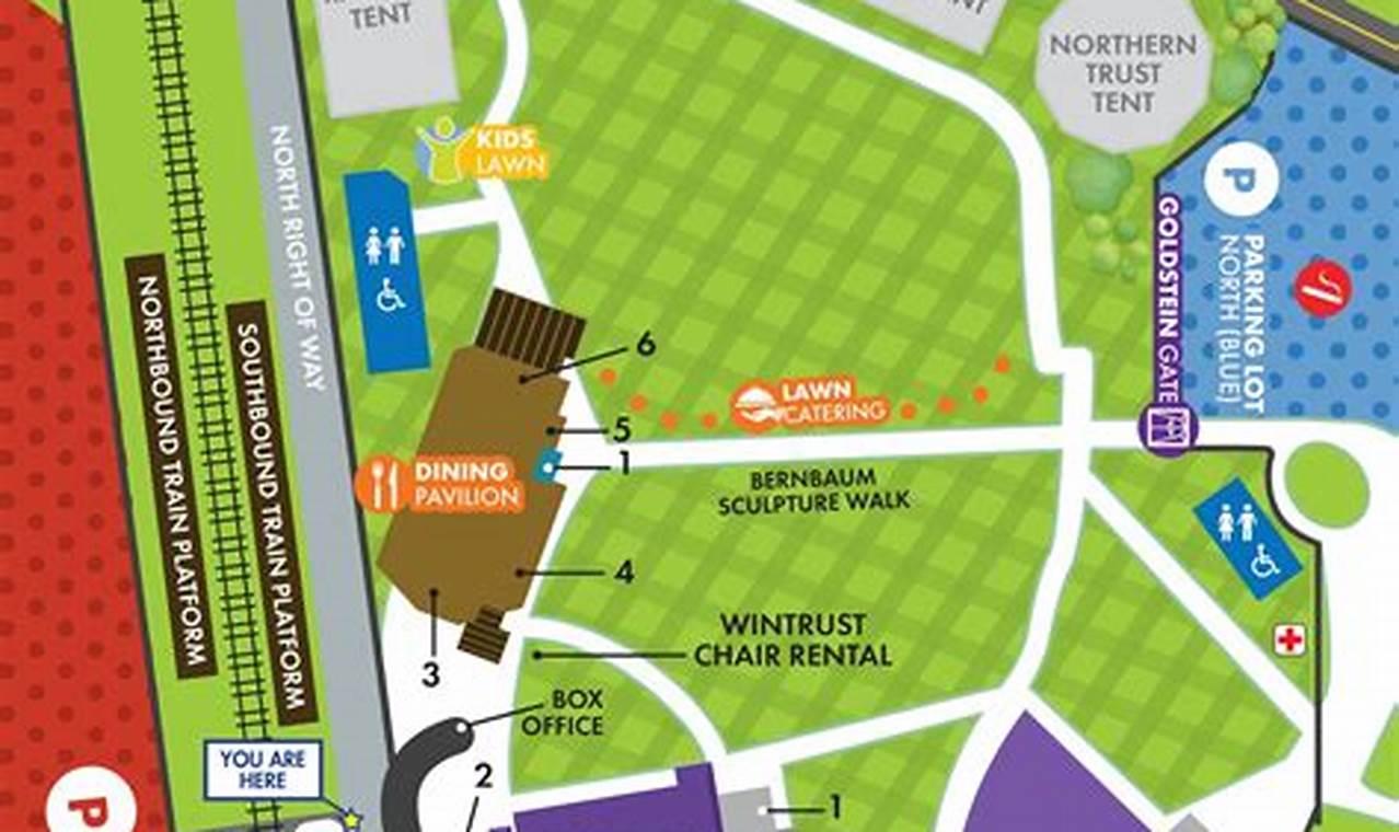 Ravinia Festival Location Map