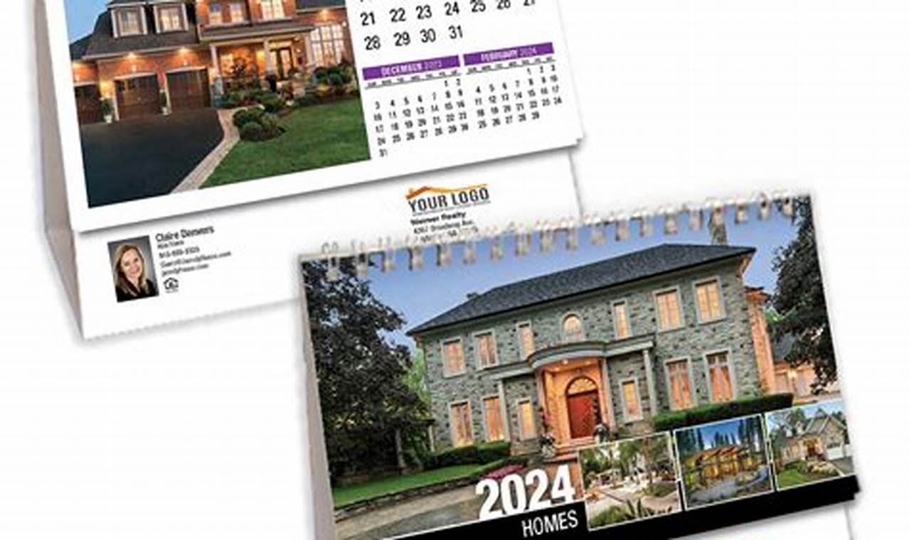 Realtor Personalized Calendar 2024 Year Calendar Printable