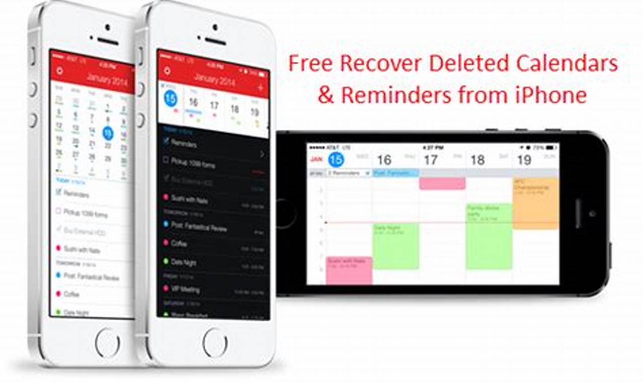 Recover Deleted Calendar Items Iphone