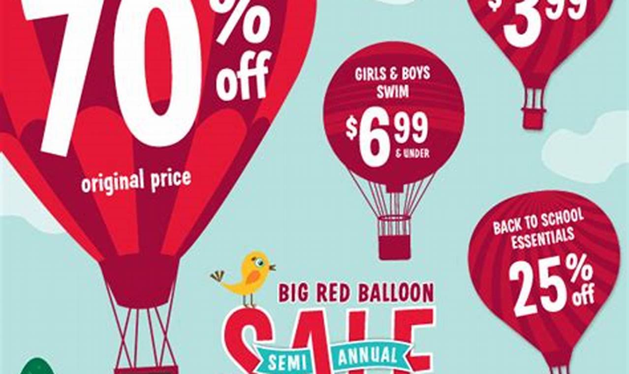 Red Balloon Sale Daniel Island 2024
