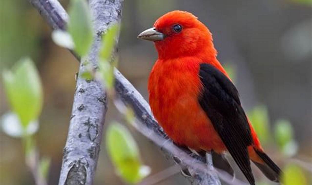 Red Tanager Bird