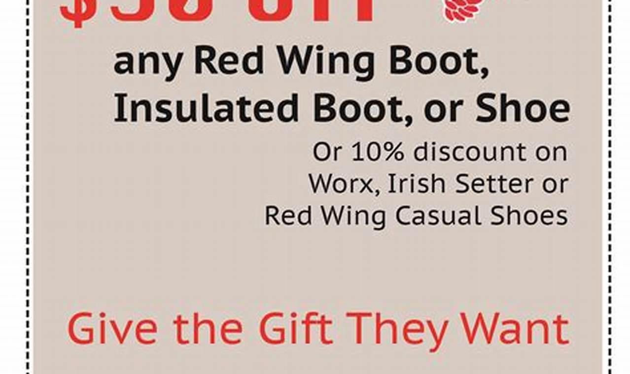 Red Wing Coupons 2024
