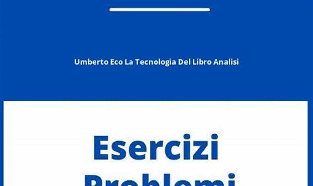 Registro Linguistico La Tecnologia Del Libro Umberto Eco