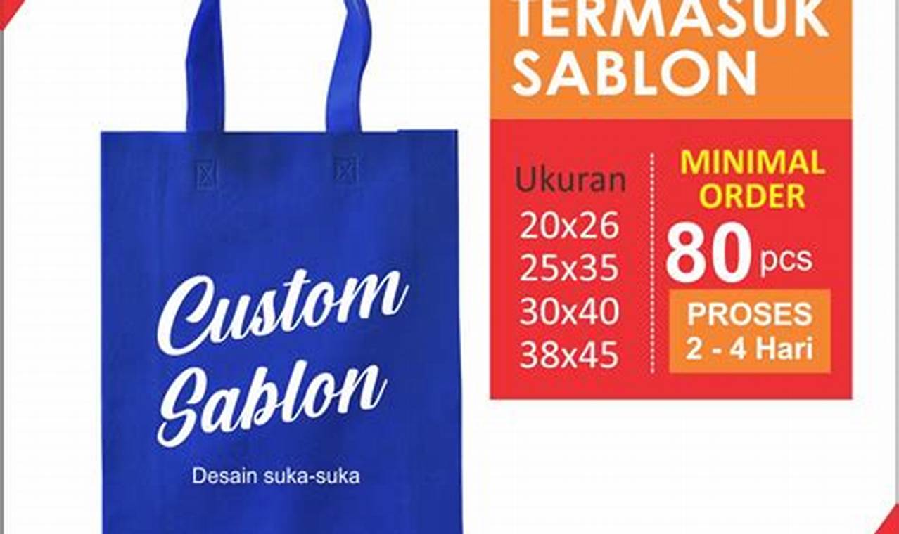 Rekomendasi sablon tas spunbond semarang