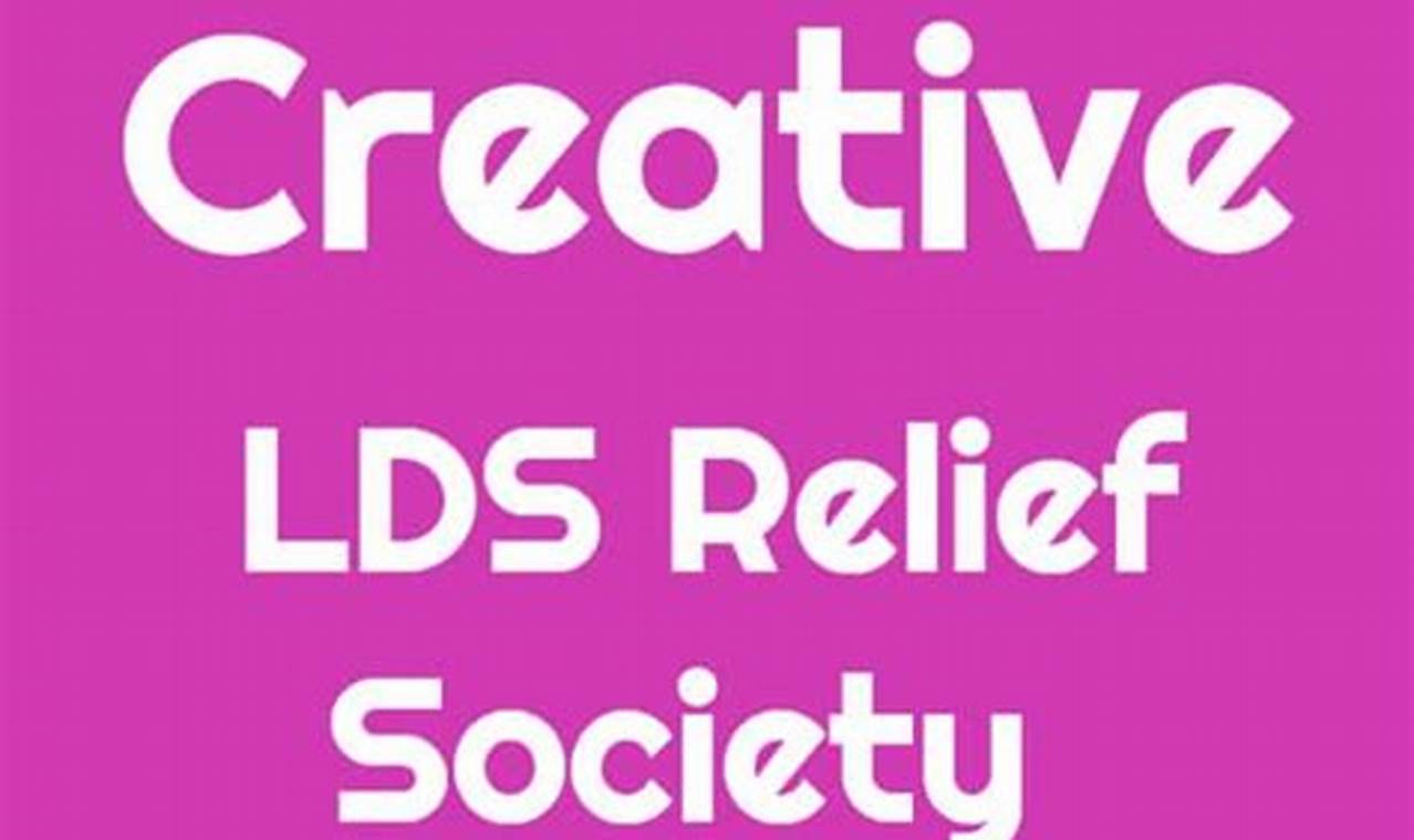Relief Society Activity Ideas 2024