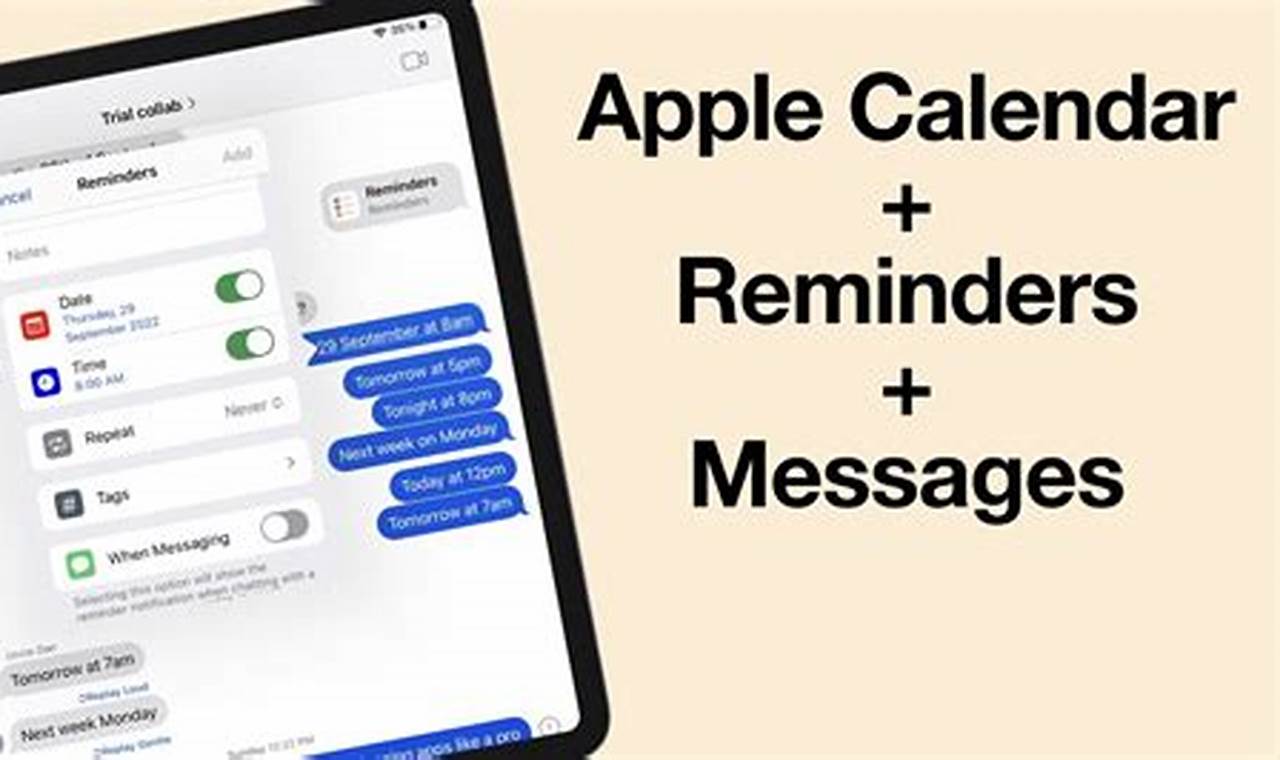 Reminders In Calendar Apple