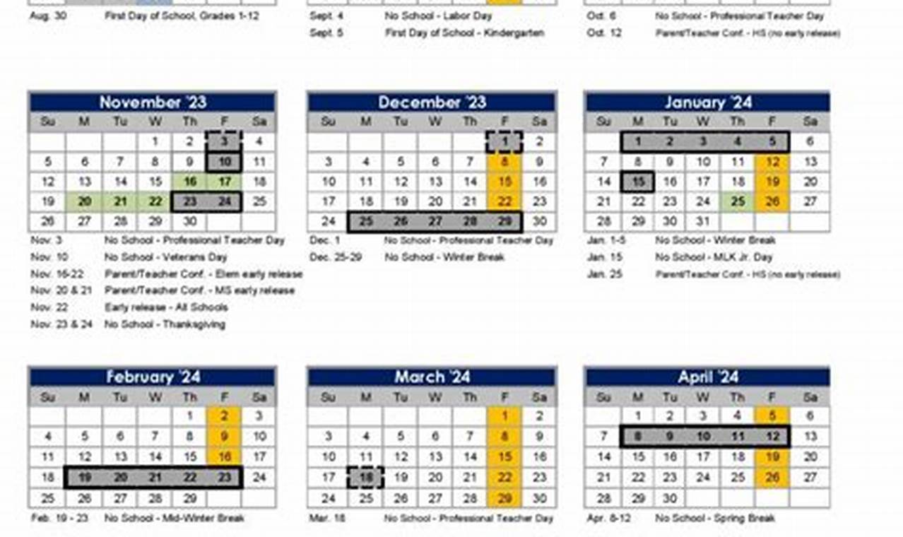 Renton School District Calendar 2024-23