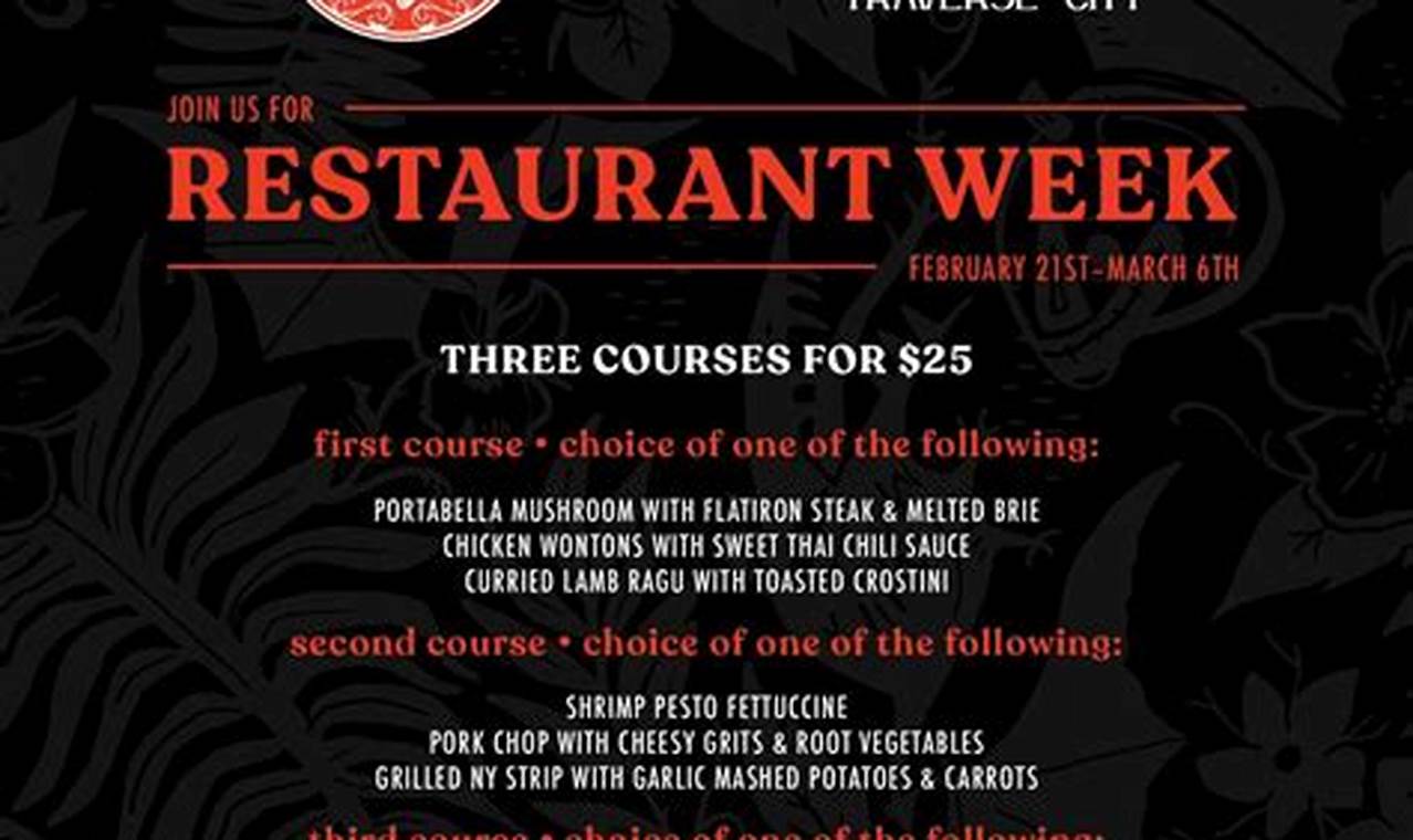 Restaurant Week 2024 Traverse City