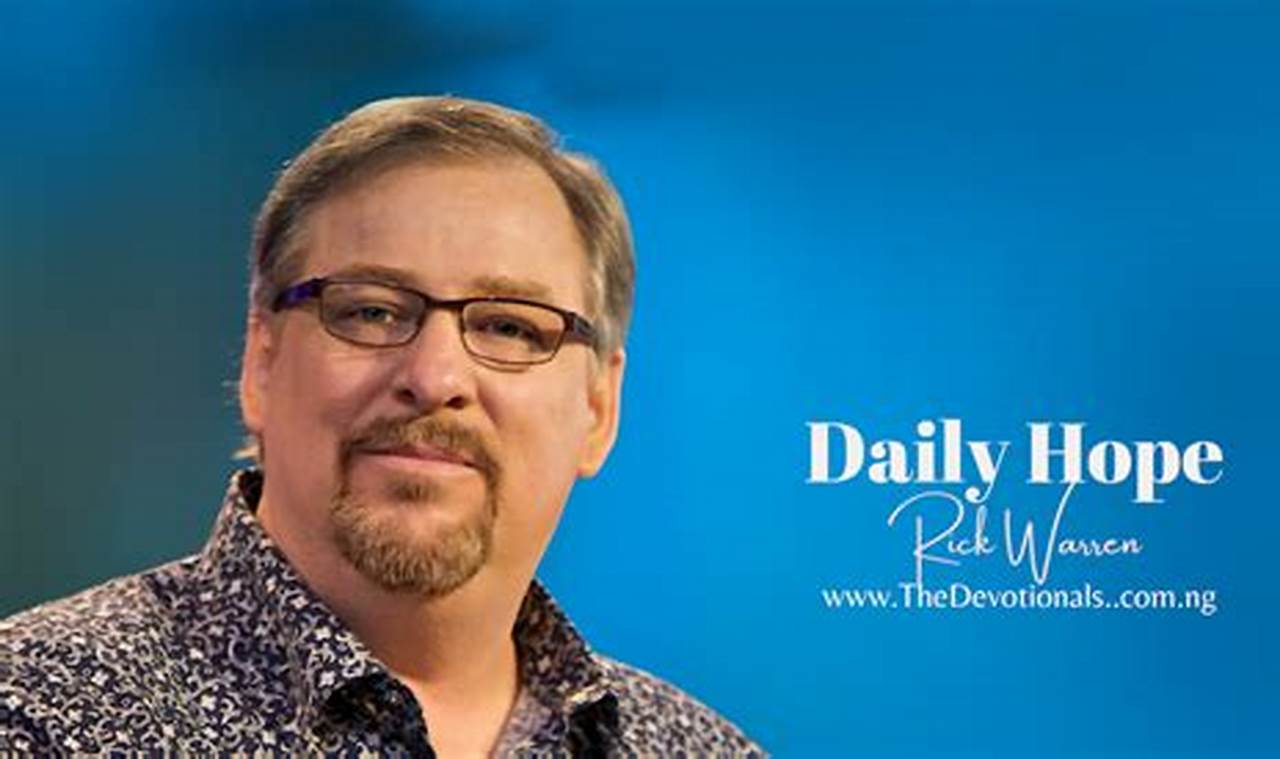 Rick Warren Daily Devotional 2024