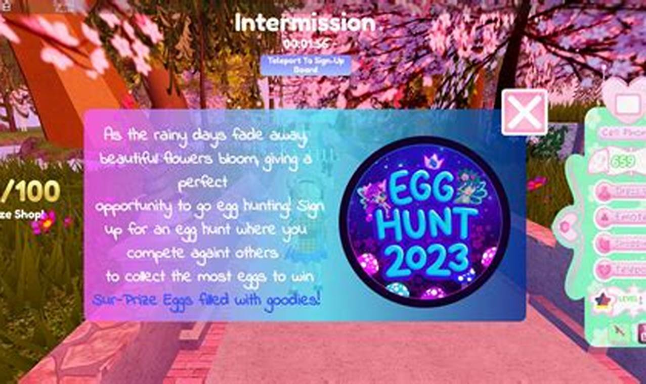 Roblox Egg Hunt 2024 Games List Value