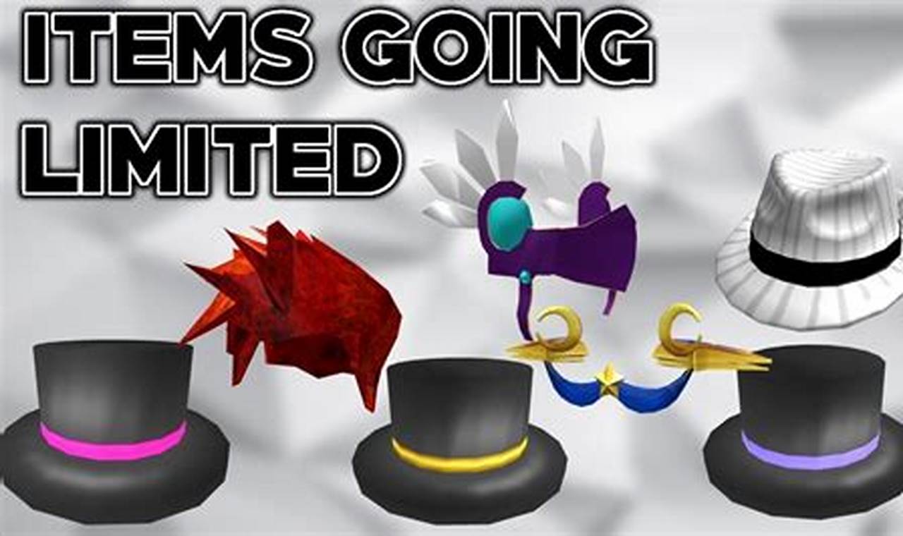 Roblox Items That Will Go Limited 2024