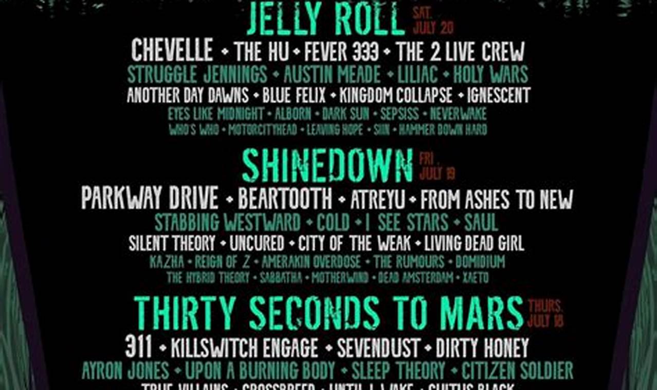Rock Fest 2024 Lineup