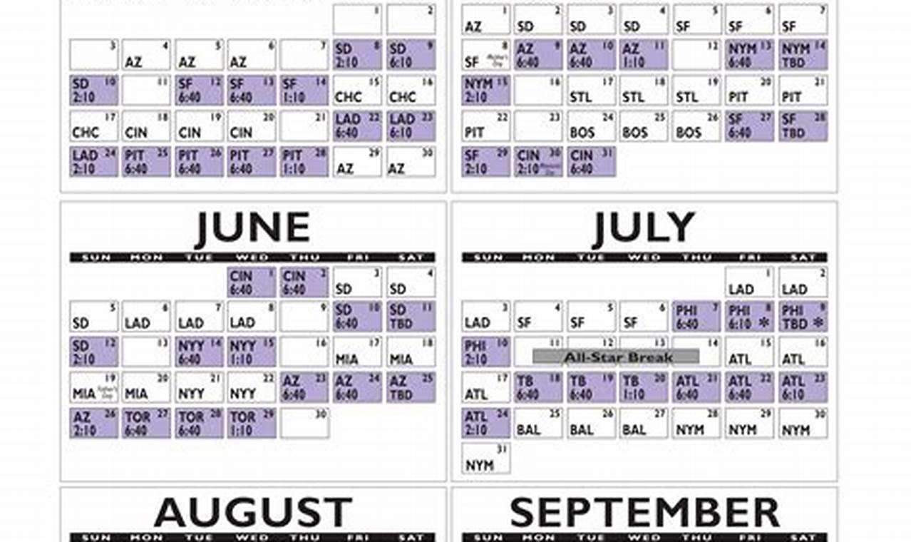 Rockies Schedule July 2024