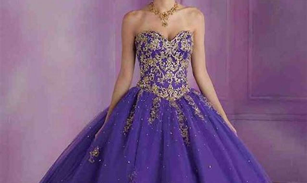 Unveil the Royal Elegance: Discover Stunning Purple and Gold Wedding Dresses